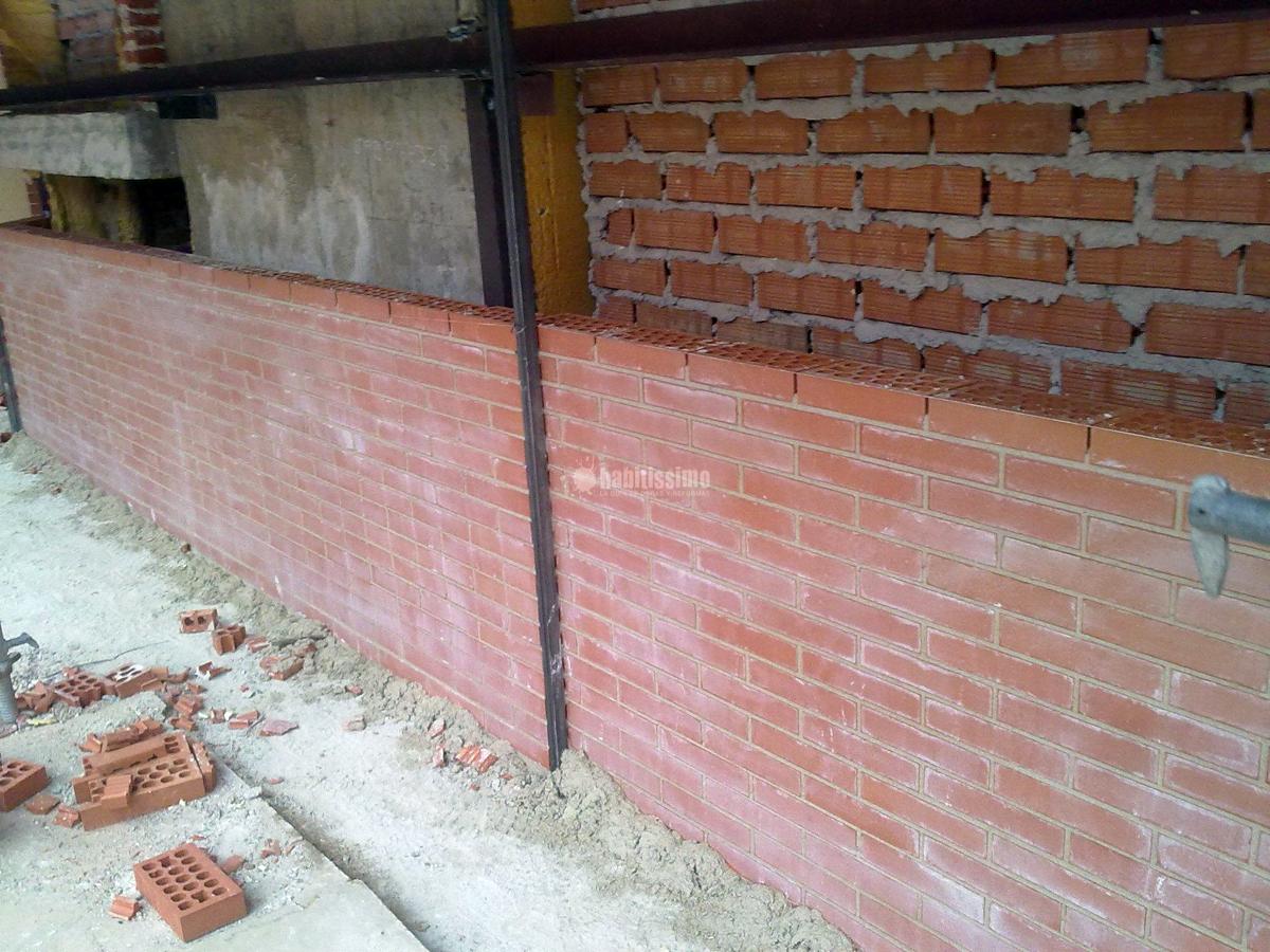 Colocación de ladrillo visto