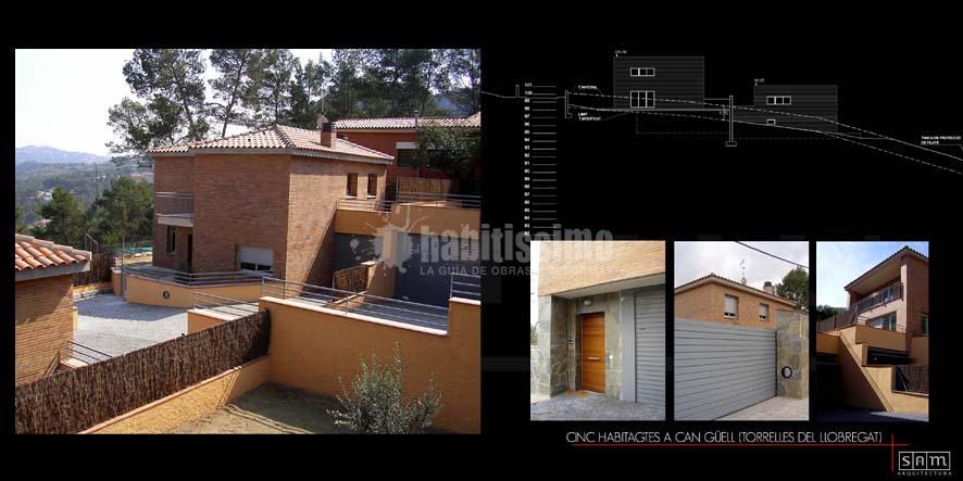 Construcción 5 casas unifamiliares