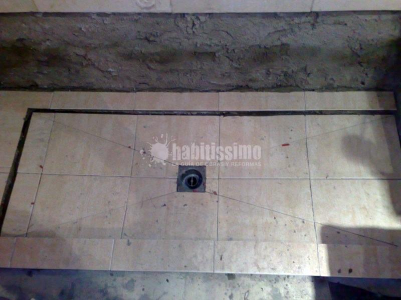 Cambio de bañera por plato de ducha de obra