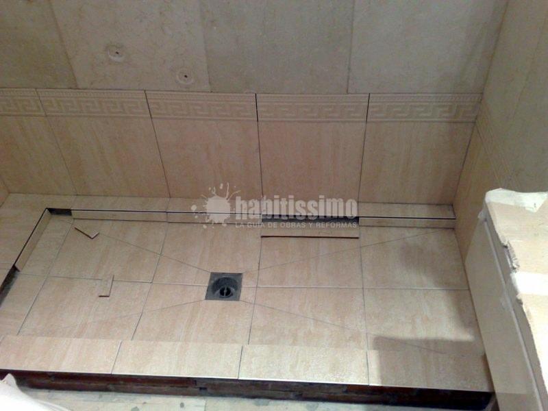 Cambio de bañera por plato de ducha de obra