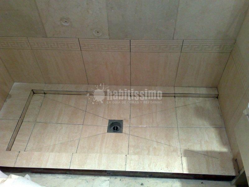 Cambio de bañera por plato de ducha de obra