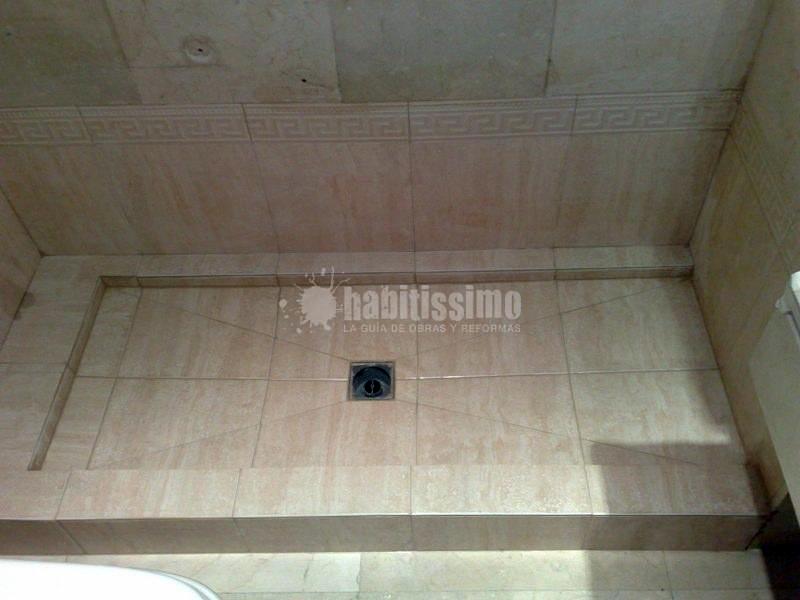 Cambio de bañera por plato de ducha de obra