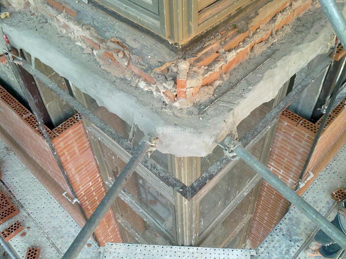 Colocación de ladrillo visto