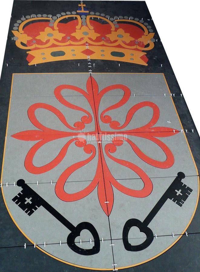 Escudo Aldea del Rey realizado en Hidrocorte