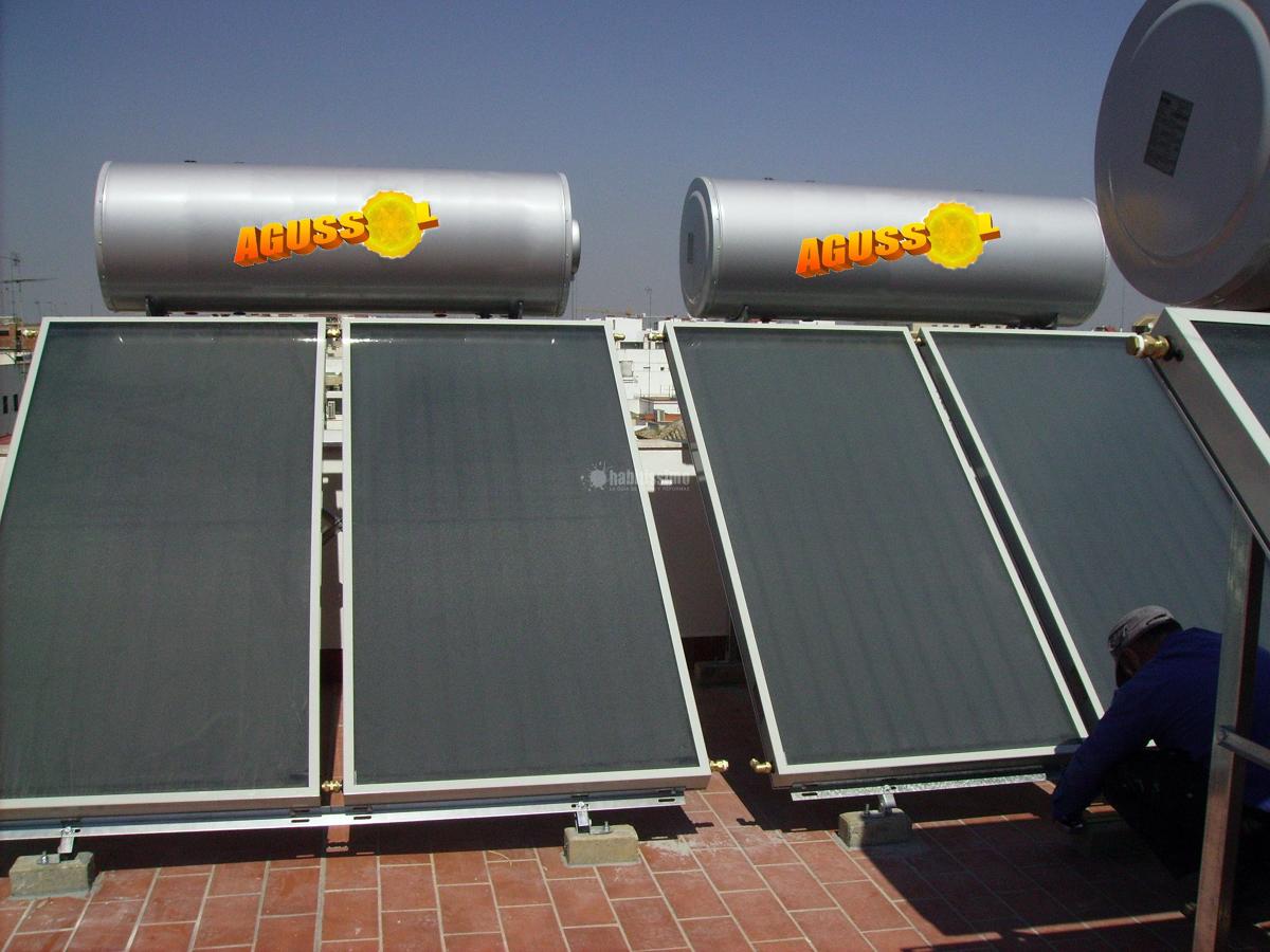 Colocación de placas solares para A.C.S.