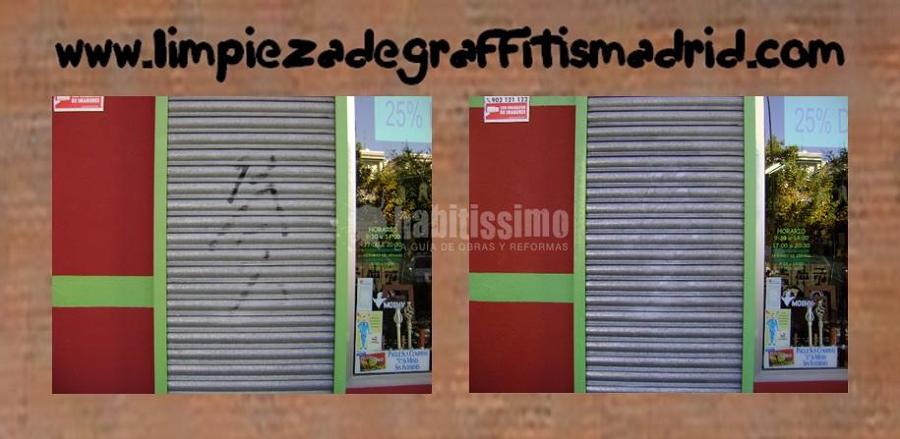Limpieza de graffitis en metales