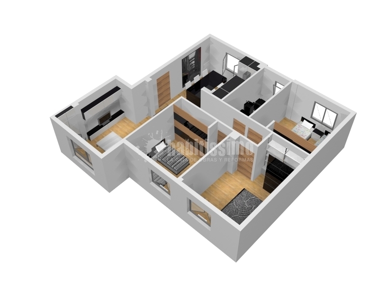 Reforma piso en la calle El Entrego. Gijón