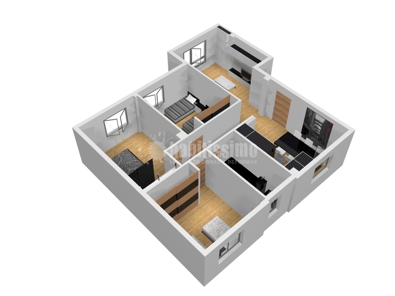 Reforma piso en la calle El Entrego. Gijón