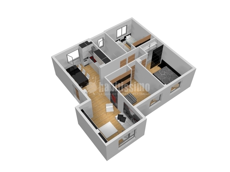 Reforma piso en la calle El Entrego. Gijón