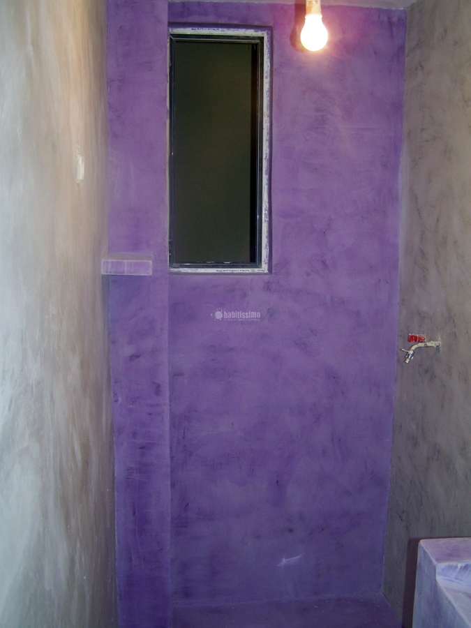 Revestimiento baño en microcemento