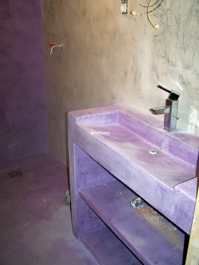 Revestimiento baño en microcemento