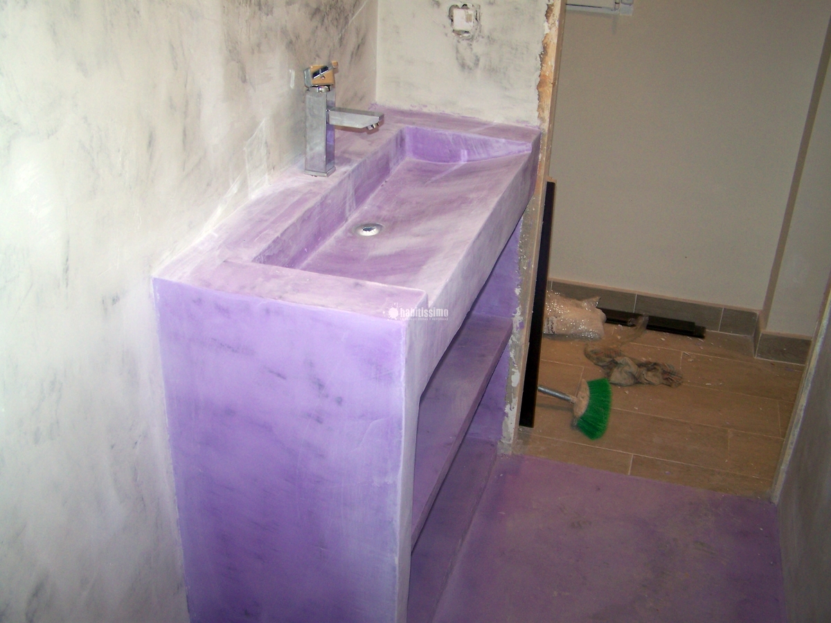 Revestimiento baño en microcemento
