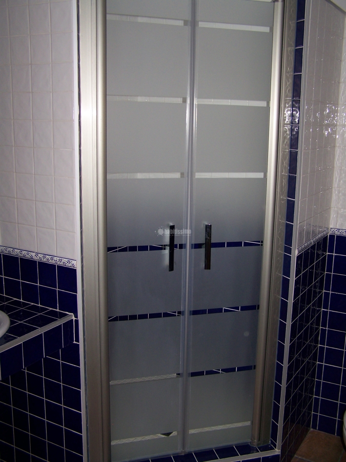 Revestimiento de baño azul