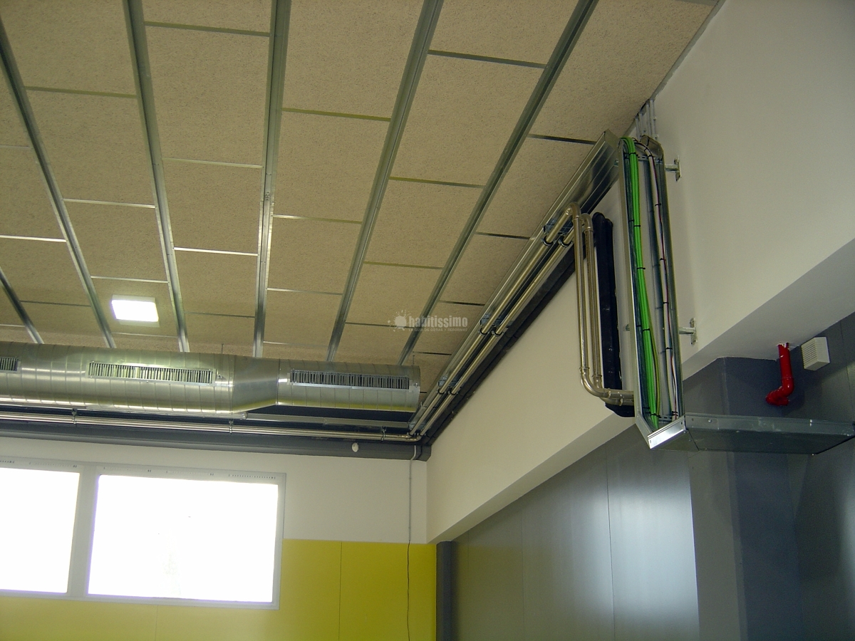 Calefacción y agua caliente en un colegio