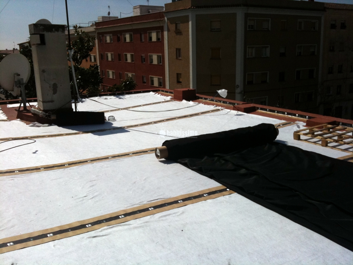 Impermeabilización de cubierta no transitable