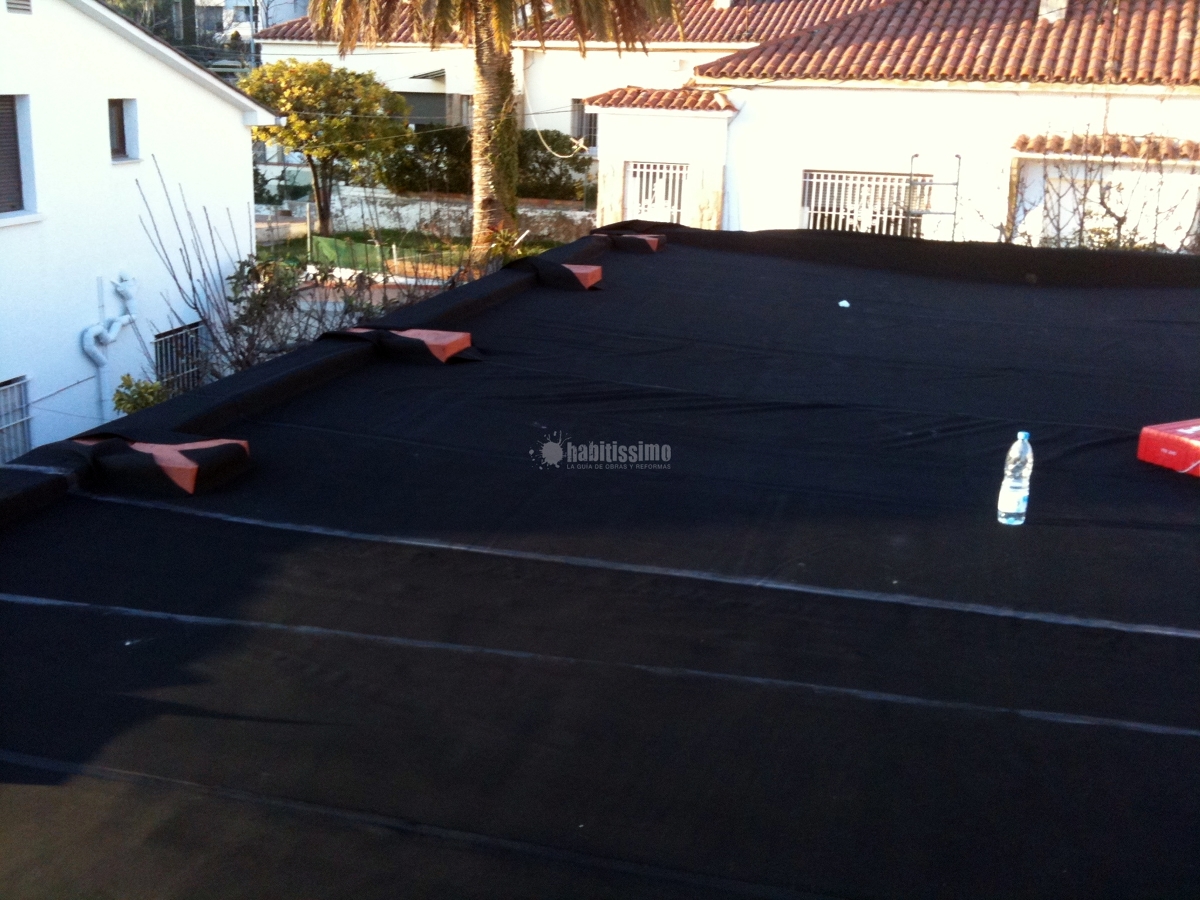 Impermeabilización de cubierta no transitable