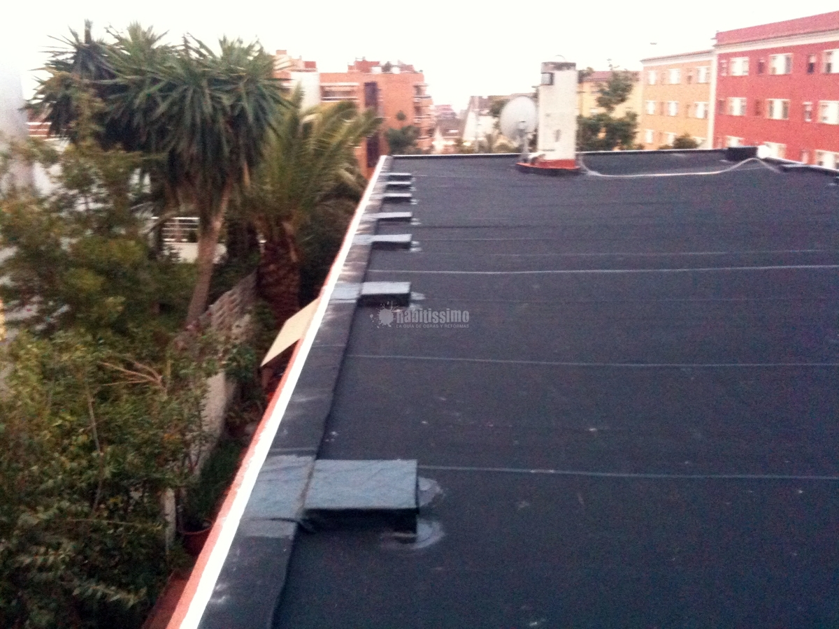 Impermeabilización de cubierta no transitable