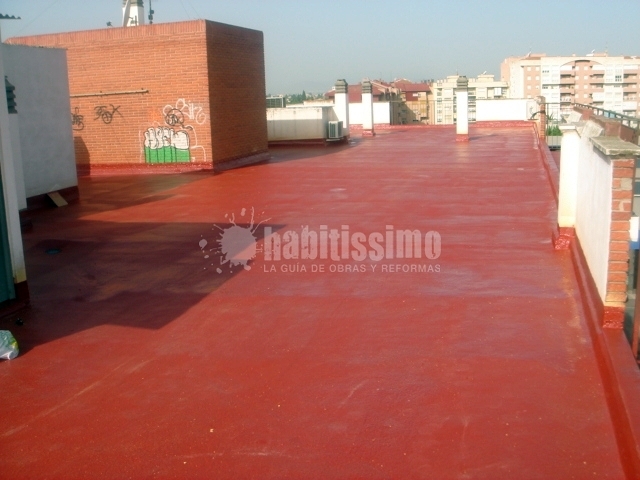 Impermeabilización y aislamiento térmico de terraza comunitaria transitable