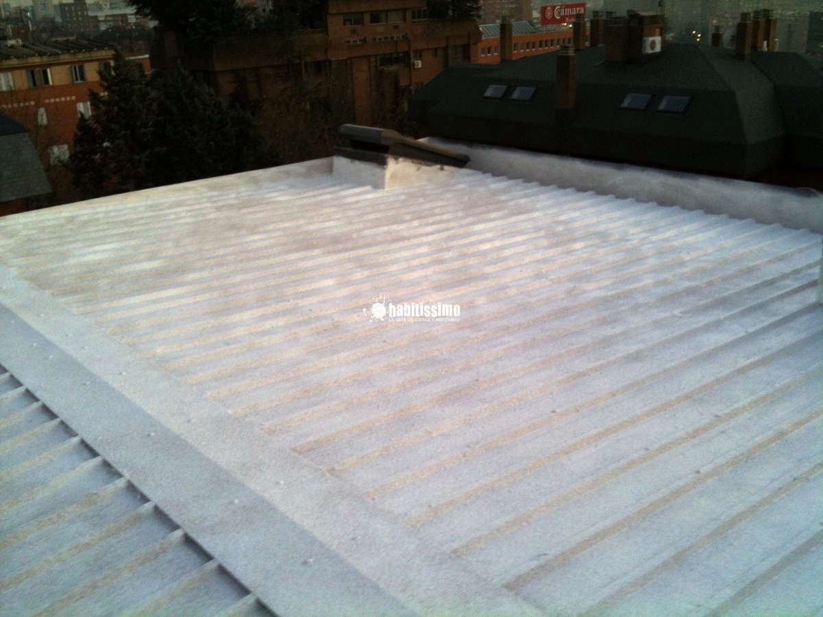 Aislamiento térmico con corcho proyectado