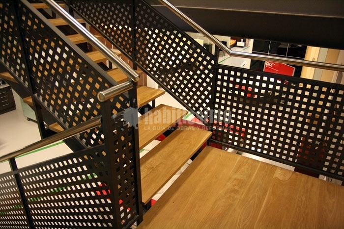 Barandilla de hierro con acero inoxidable