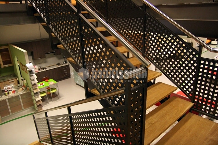 Barandilla de hierro con acero inoxidable