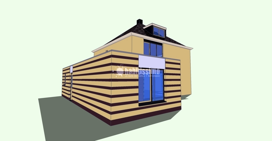 Dibujo En 3D De Vivienda Existente