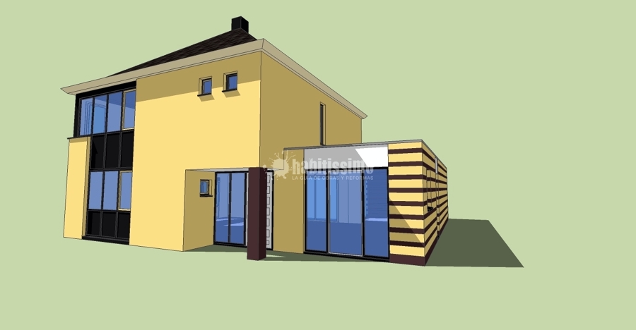 Dibujo En 3D De Vivienda Existente