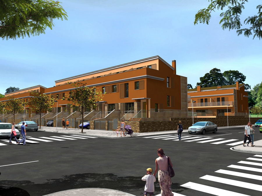 18 viviendas en hilera