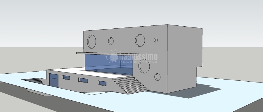 Estudio De Volumen De Dos Viviendas Unifamiliares Independientes