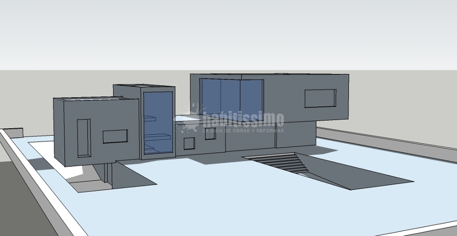 Estudio De Volumen De Dos Viviendas Unifamiliares Independientes