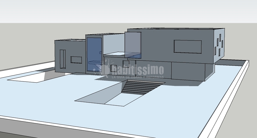 Estudio De Volumen De Dos Viviendas Unifamiliares Independientes