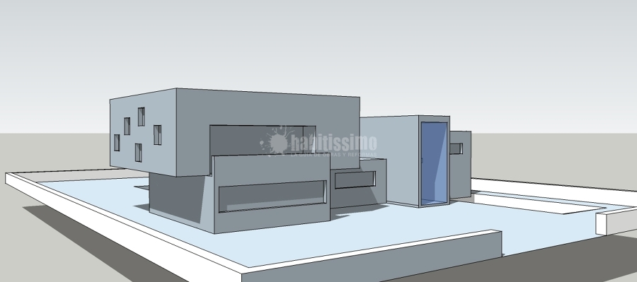 Estudio De Volumen De Dos Viviendas Unifamiliares Independientes