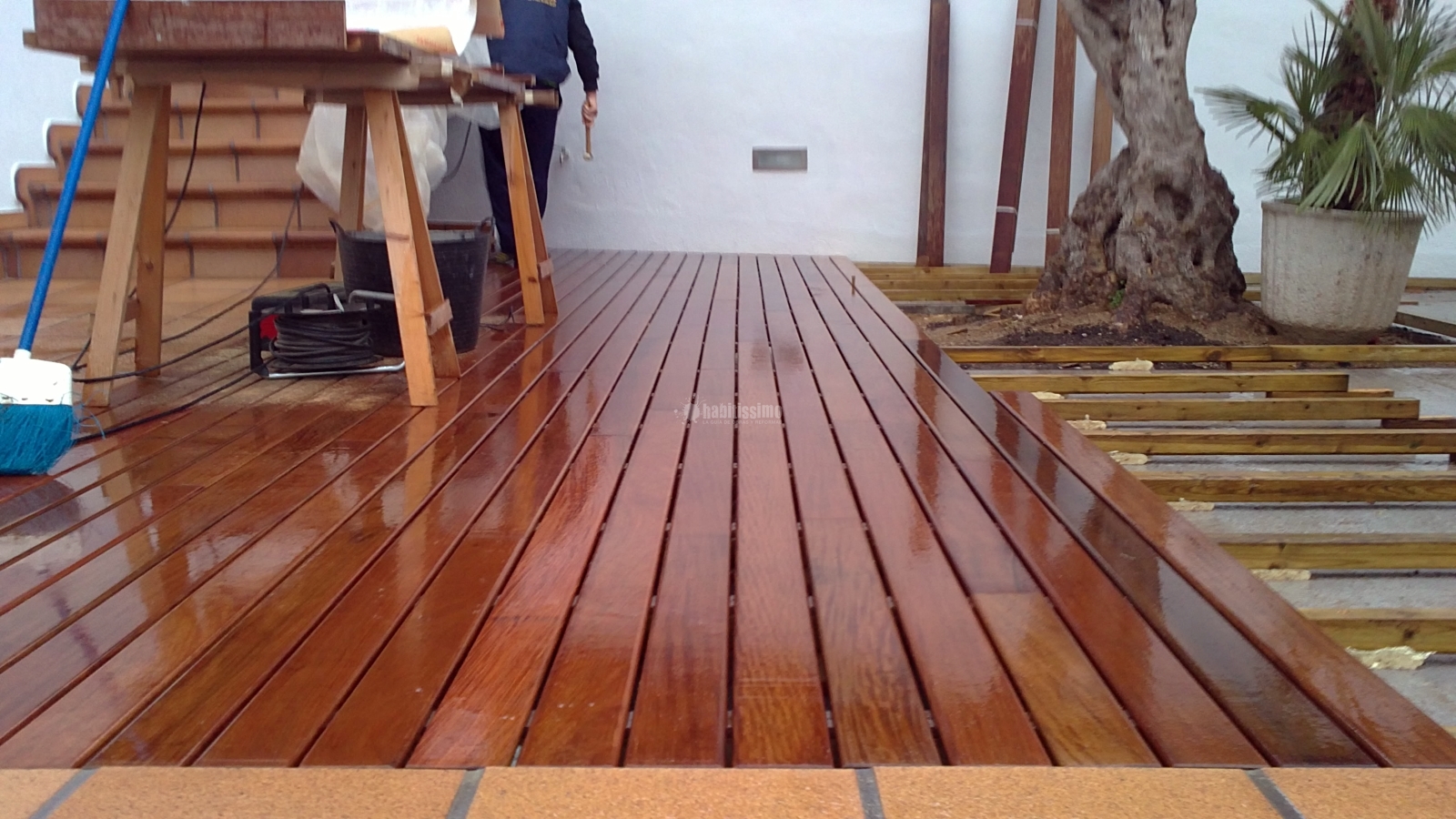 Colocación Tarima IPE Palau Solita i Plegamans