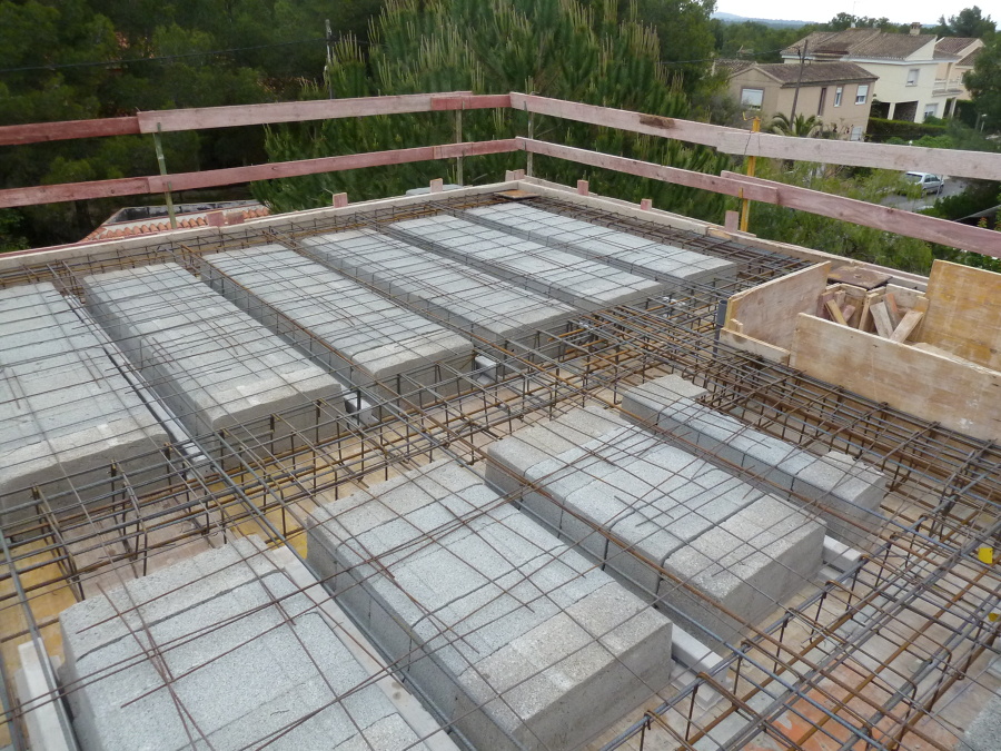 2º forjado preparado para llenar