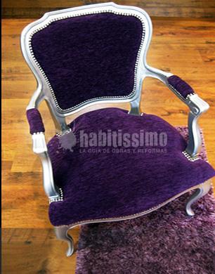 Tapiceria Butaca tipo isabelino