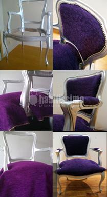 Tapiceria Butaca tipo isabelino