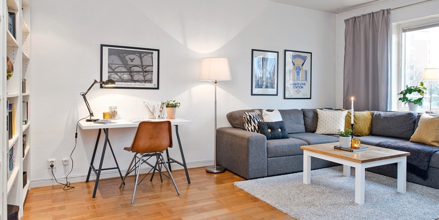 salón silla eames cuero