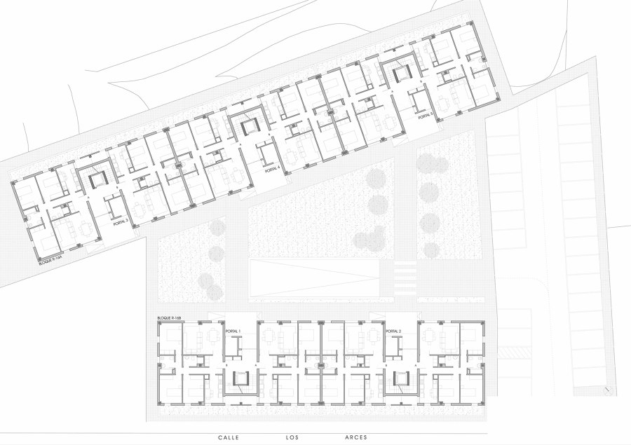 30 viviendas colectivas VPO, garajes y trasteros