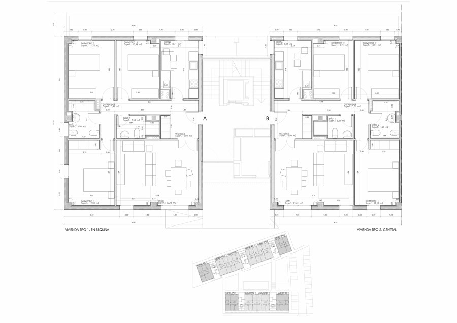 30 viviendas colectivas VPO, garajes y trasteros