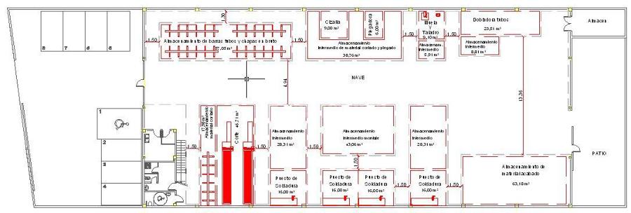 Obra civil Nave Industrial para taller de carpintería metálica en Carlet