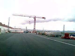 Instalaciones de nave parque de maquinaría de Acciona en San Juan de Enova (Valencia)