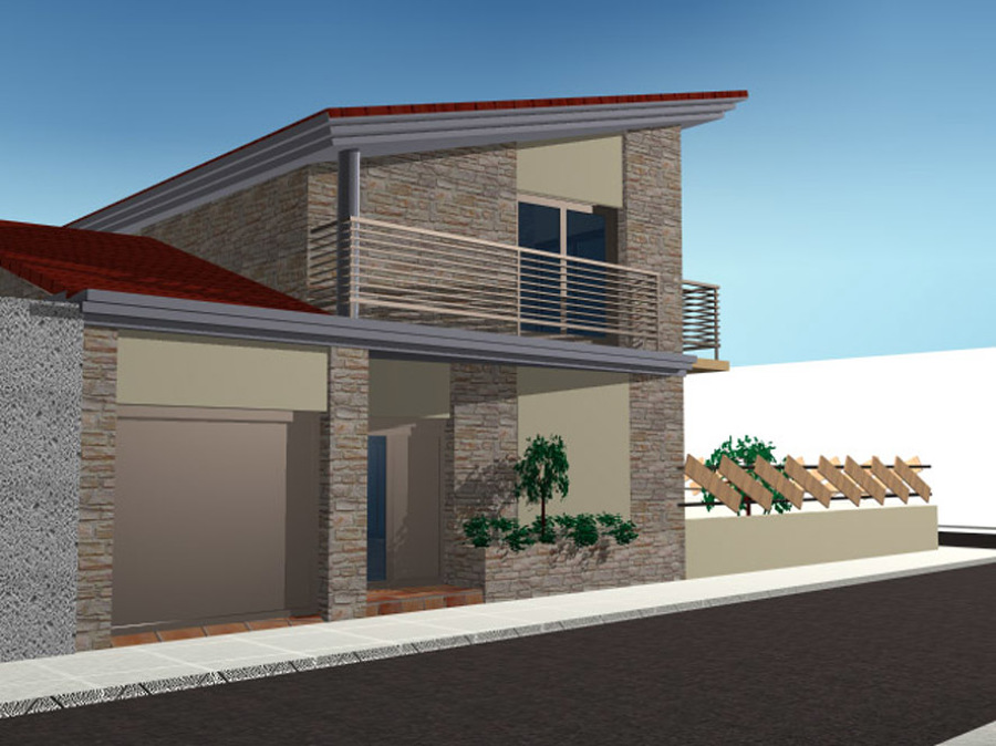 3D. Casa en Gurrea de Gállego.