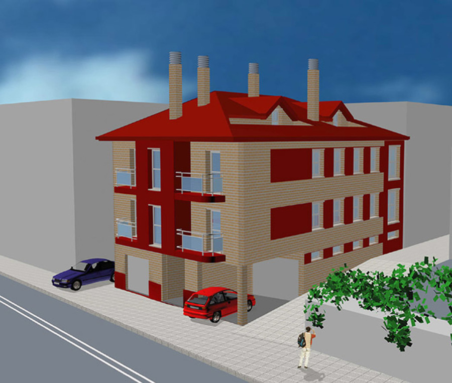 3D Edificio Pirineos.
