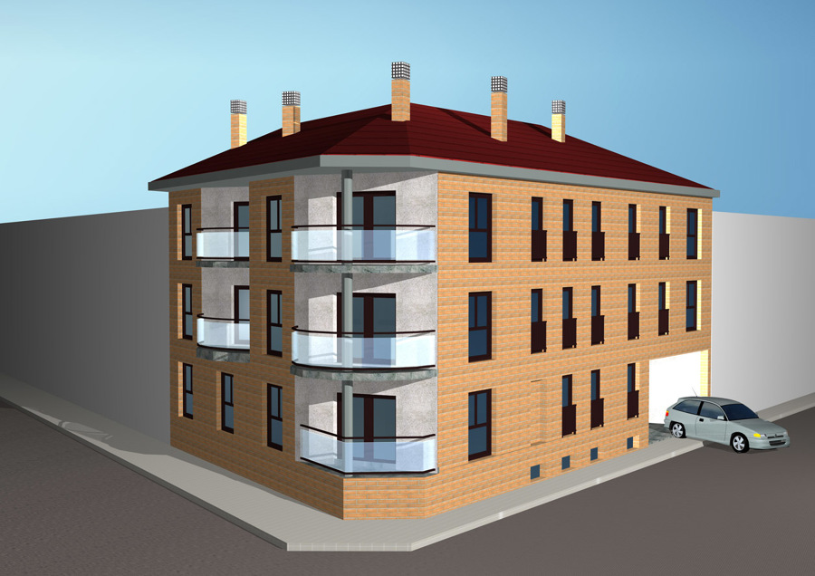 3D Edificio Suñol