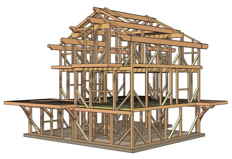 3D estructura de la vivienda - 1