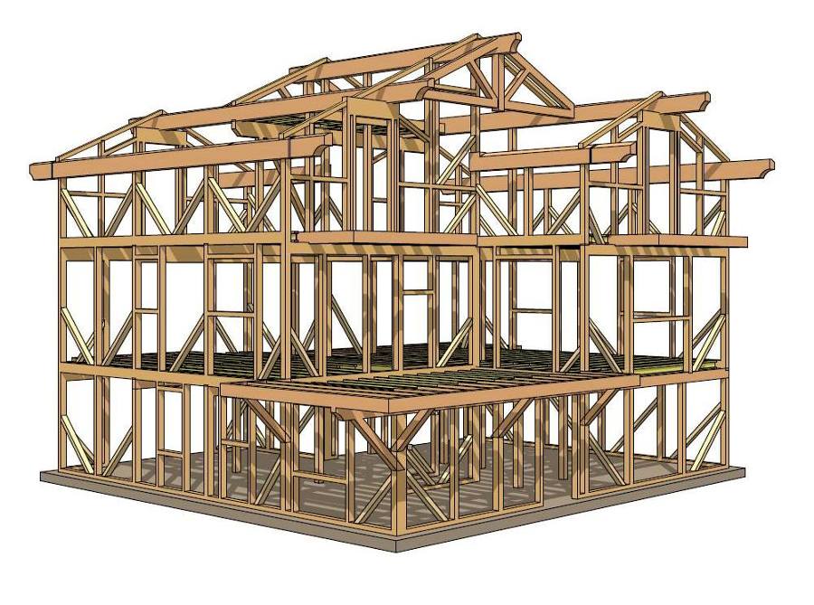 3D estructura de la vivienda - 2