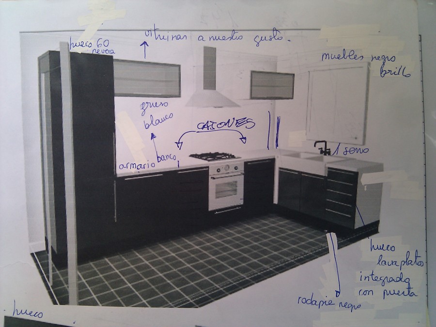 3D orientativo de cocina