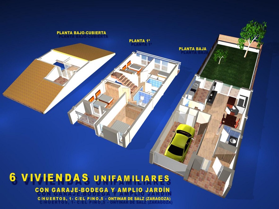 3D Unifamiliares Ontinar.
