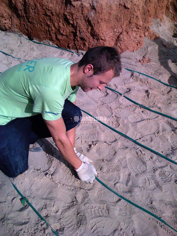 Instalación geotermia tierra-agua en Cataluña