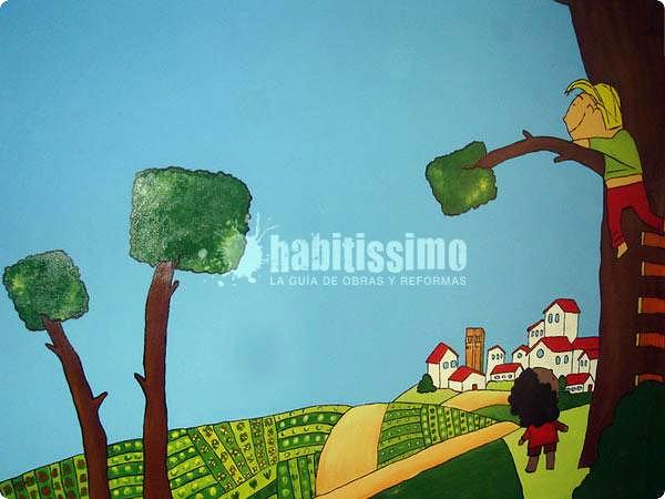 Mural el campo en la ciudad